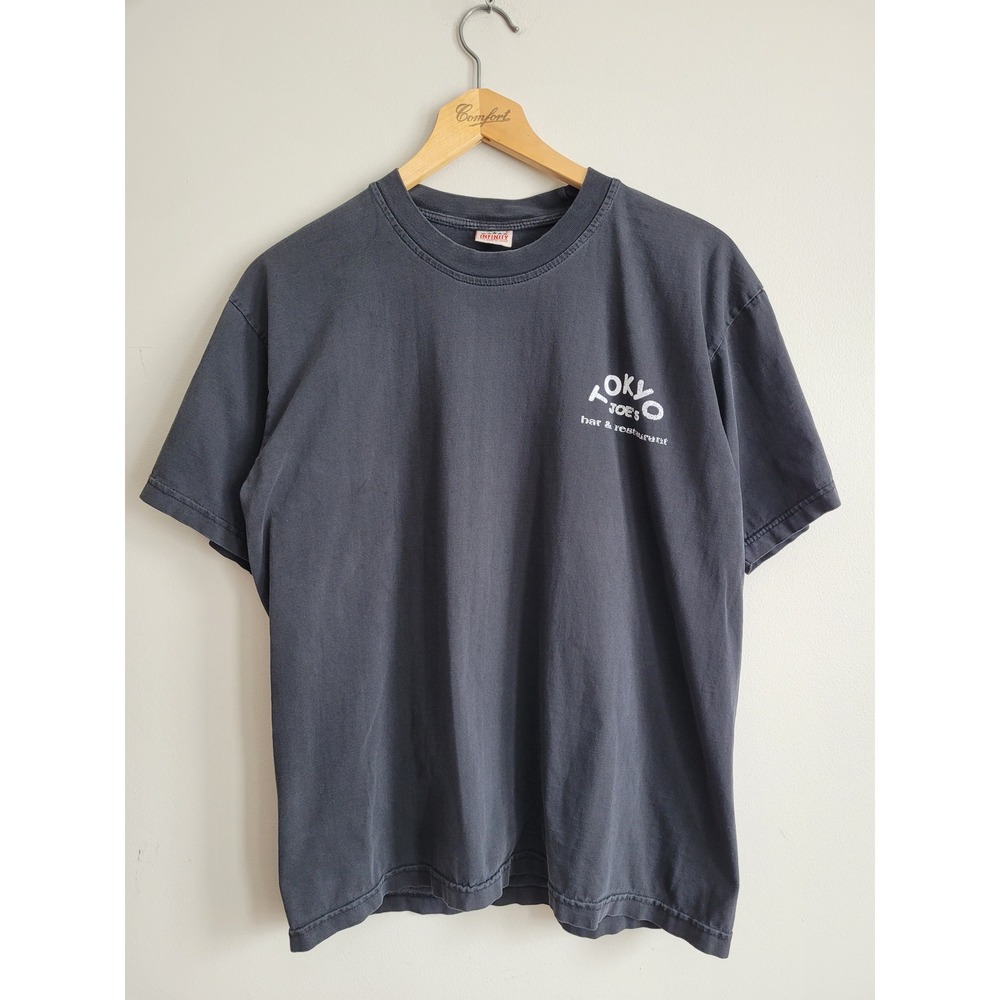 Vintage Tokyo Joes Bar Restaurant Bangkok Graphic T-Shirt Mens Black Cotton M